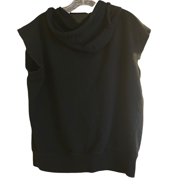 Men’s Sleeveless Workout Muscle Hoodie, full zip, Kangaroo Pockets, Sexy SZ M - Picture 3 of 10